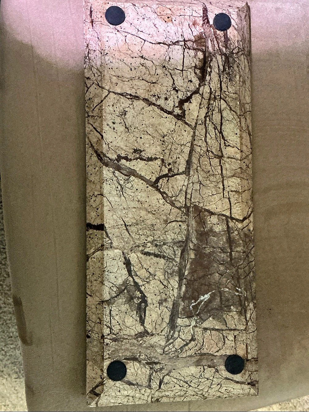 Stone Candle Charger - Picture 2 of 5